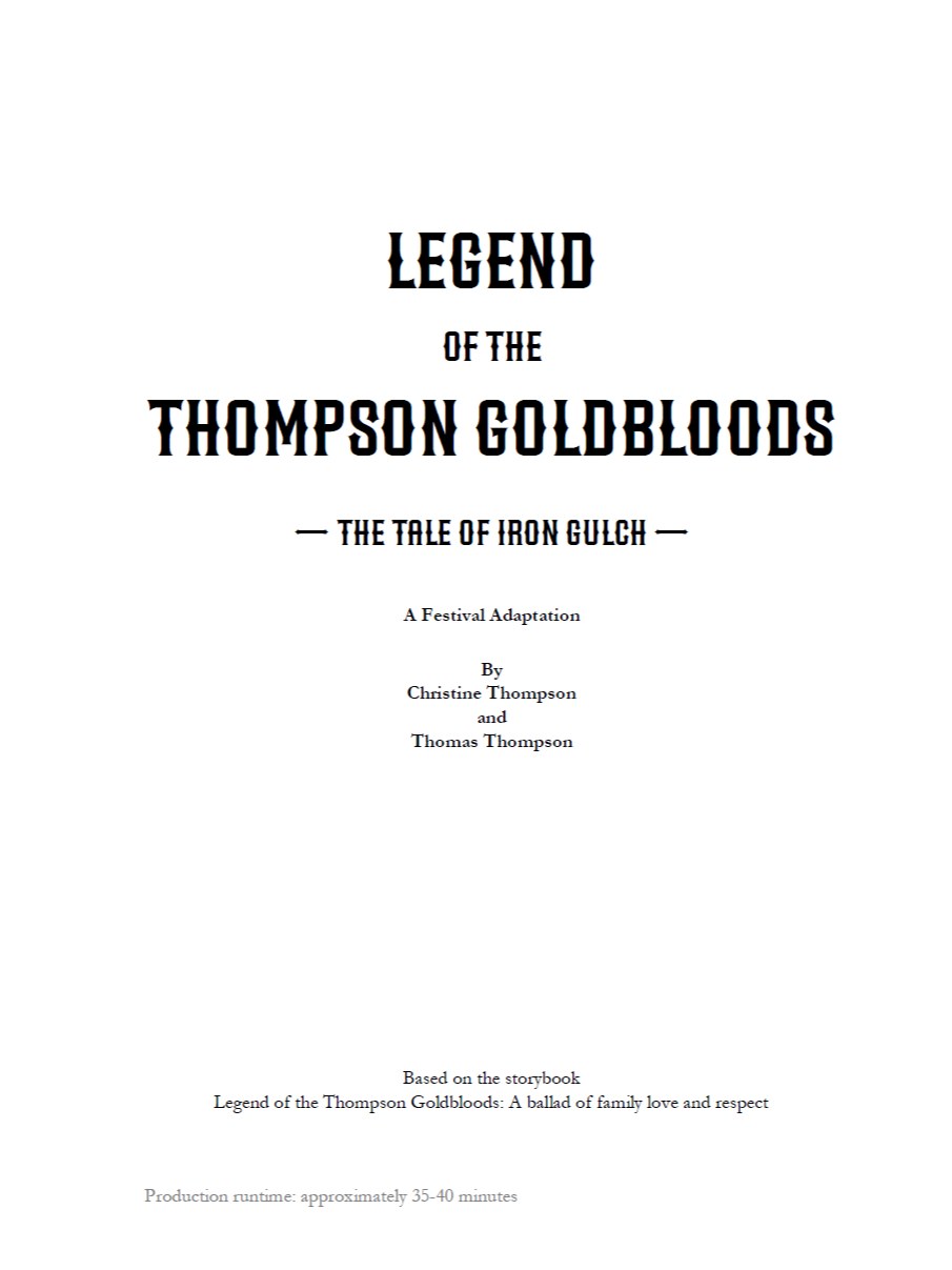 The Tale of Iron Gulch title page